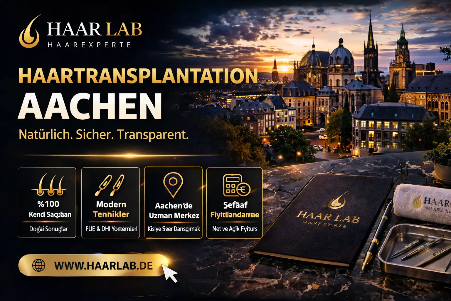 Haartransplantation Aachen – Methoden & Kosten 2026