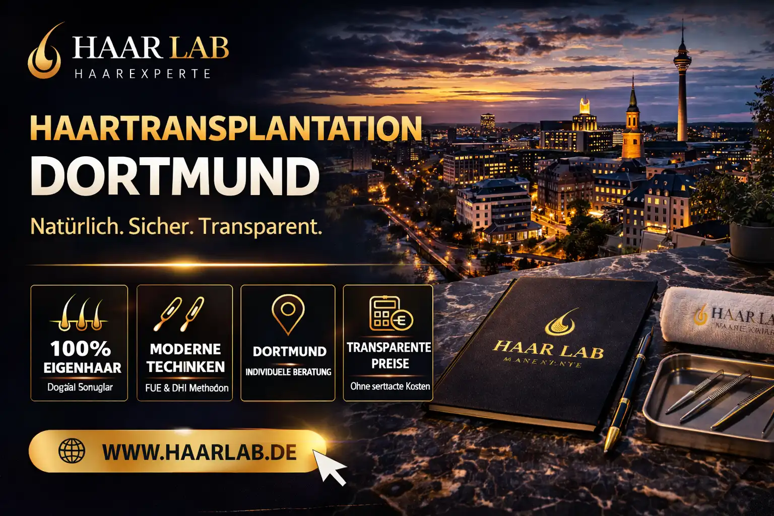 Haartransplantation Dortmund – Methoden & Kosten 2026